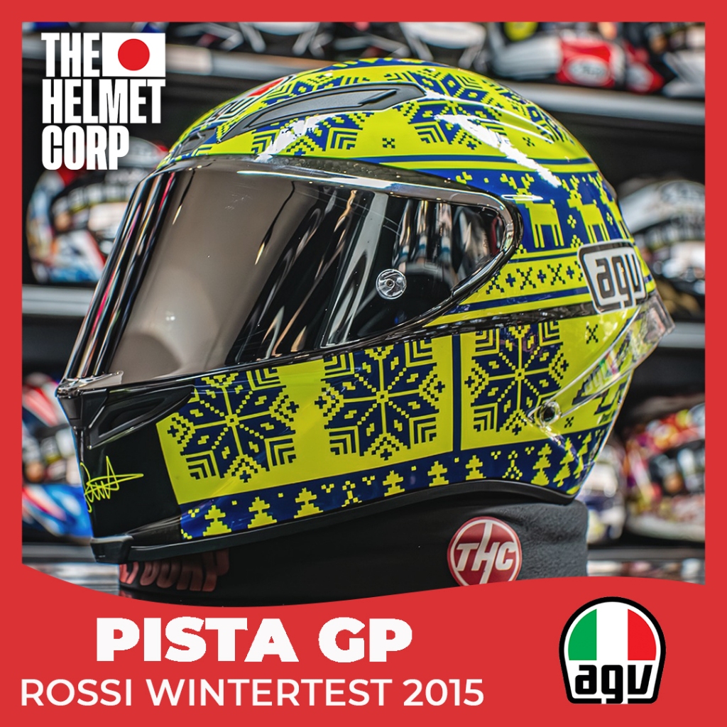 HELM AGV PISTA GP ROSSI WINTERTEST 2015 FULL FACE HELMET RIDING CARBON ORIGINAL