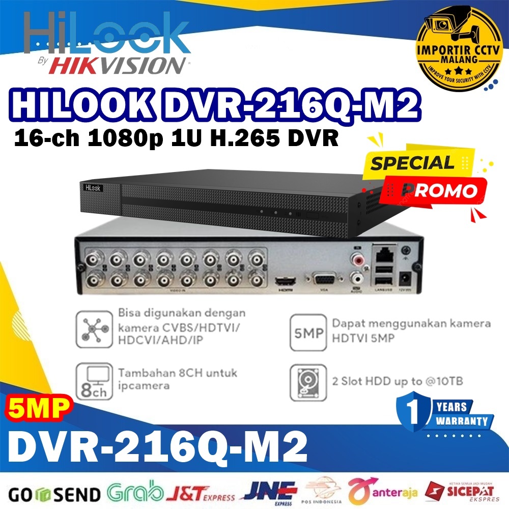 Hilook DVR 216Q-M2 DVR CCTV 5MP