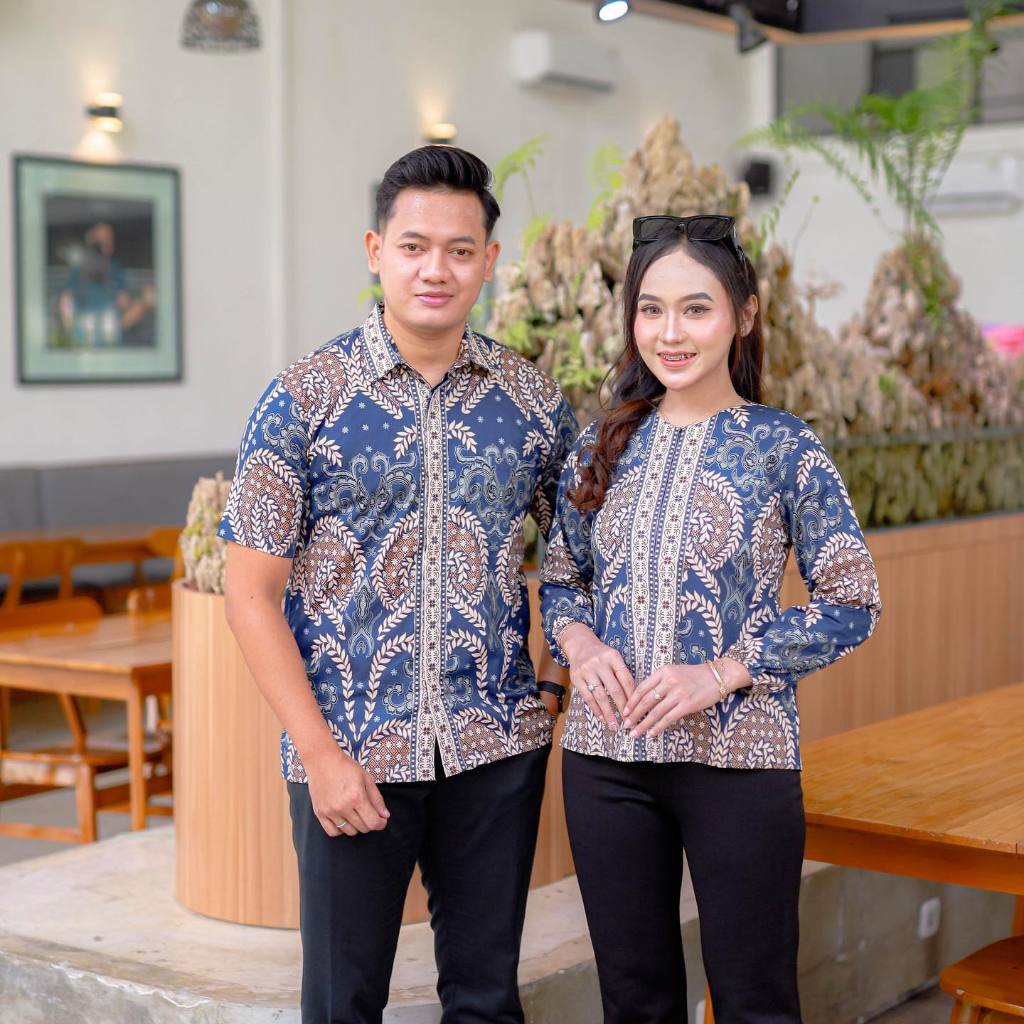 Benang Raja Batik Couple Katun Stretch Laras Padi
