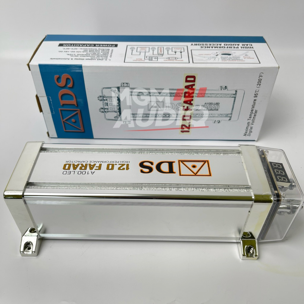 Kapasitor Bank ADS 12.0 Farad LED Power Capacitor Mobil