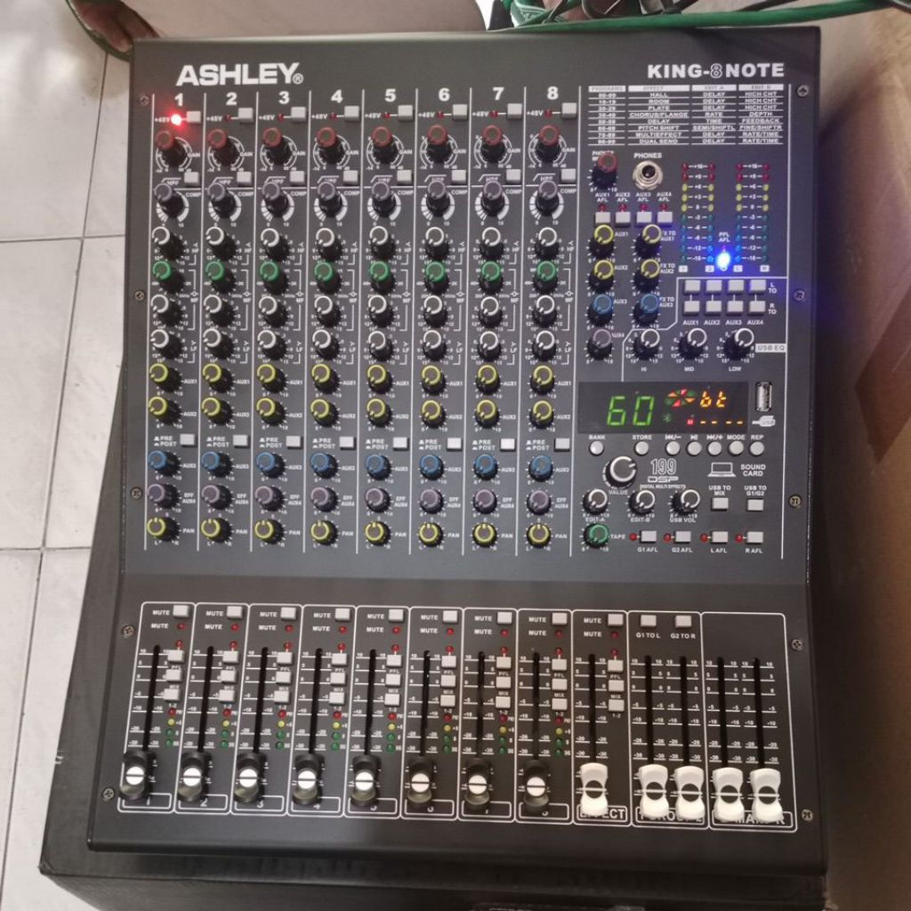 Mixer Audio Ashley King 8 Note ORIGINAL (8 channel)