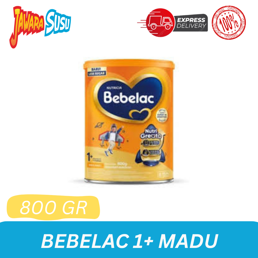 Bebelac 1+ (1-3 Tahun) Madu 800 gr Susu Pertumbuhan