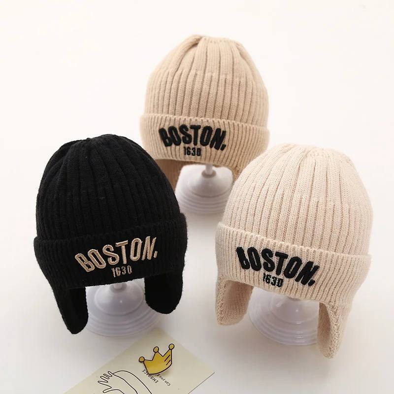 Topi Kupluk Rajut Anak Kids Laki-laki Perempuan Boston Fashion Anak Usia 2Bulan-5Tahun