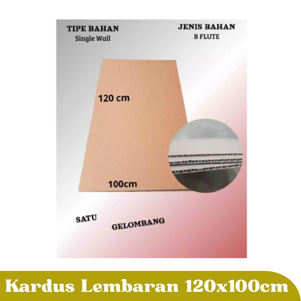 Kardus Lembaran Sheet Packaging Lembaran Kardus Karton Ukuran 120x100 cm