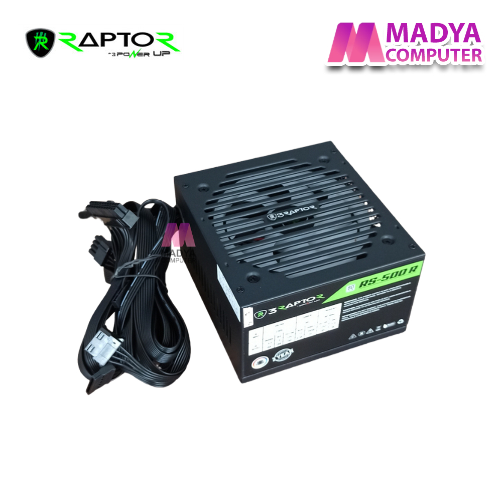 Power Supply Gaming Raptor RS-500 R 80+ RGB LED 500W