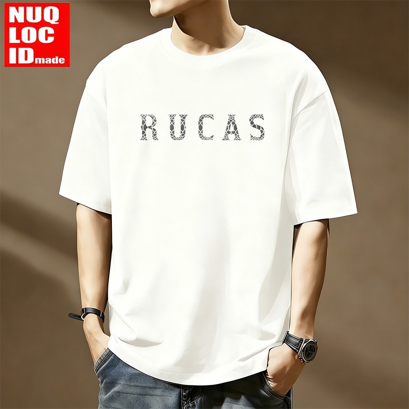 T-shirt RUCAS Limited Edition Snake Pattern - Kaos Streetwear Pria Aesthetic Navy Premium