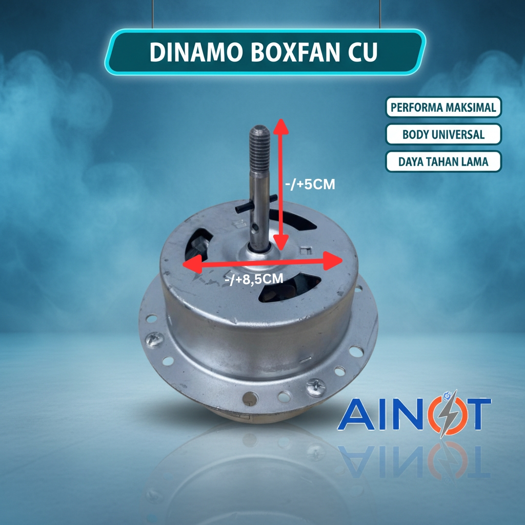 Dinamo Kipas Angin Box Fan Universal 8 10 12 Inch Motor Kipas Kotak Tembaga untuk Sanex GMC Okayama