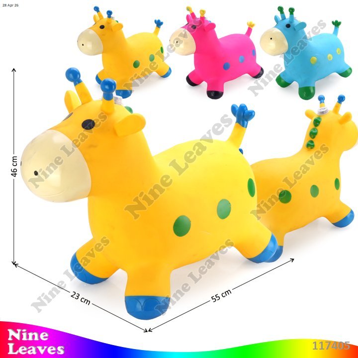 Mainan Jumping Animal Kuda Kudaan Karet Tunggangan Binatang Karet Kuda Karet Sapi Kuda Unicorn Rusa 