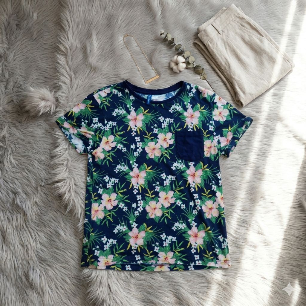 atasan kaos H&M