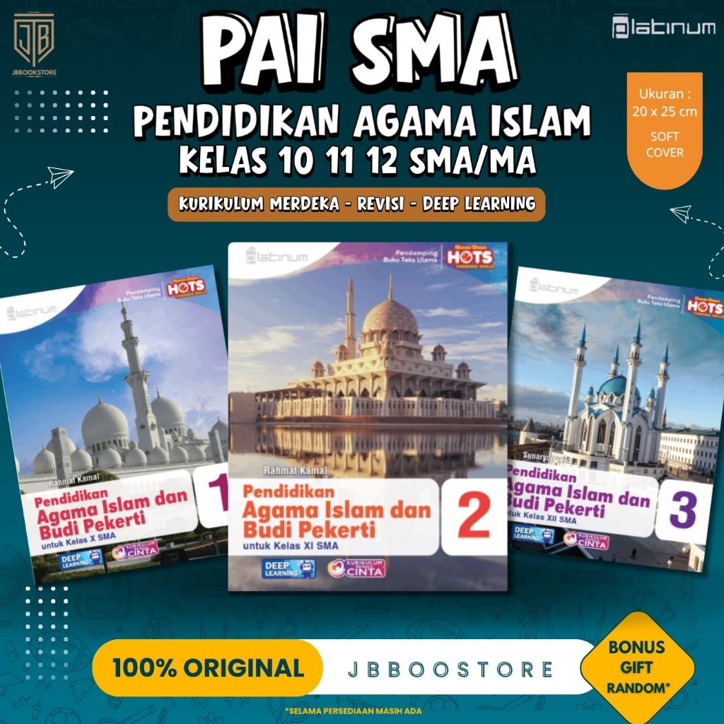 [ Tiga Serangkai ] Buku Pendidikan Agama Islam Dan Budi Pekerti Kelas 10 11 12 SMA/MA / PAI SMA / Ku