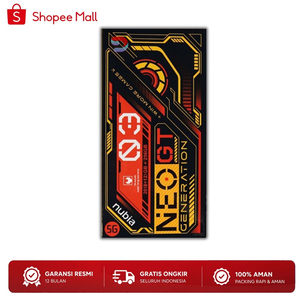 ZTE Nubia Neo 3 GT 5G & Neo 3 5G 12/256GB 8/256GB | HP Gaming 5G Nubia Original | Garansi Resmi Indo