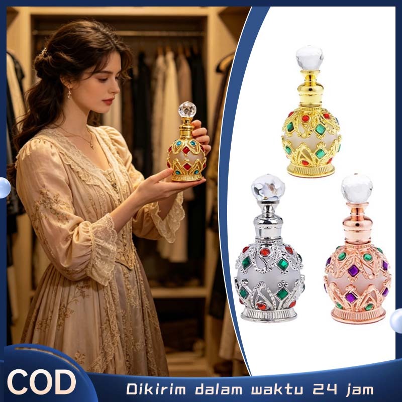 Botol Kosong Parfum Aesthetic Metalbotol Parfum Arab Kosong Botol Parfum Unik Elegan