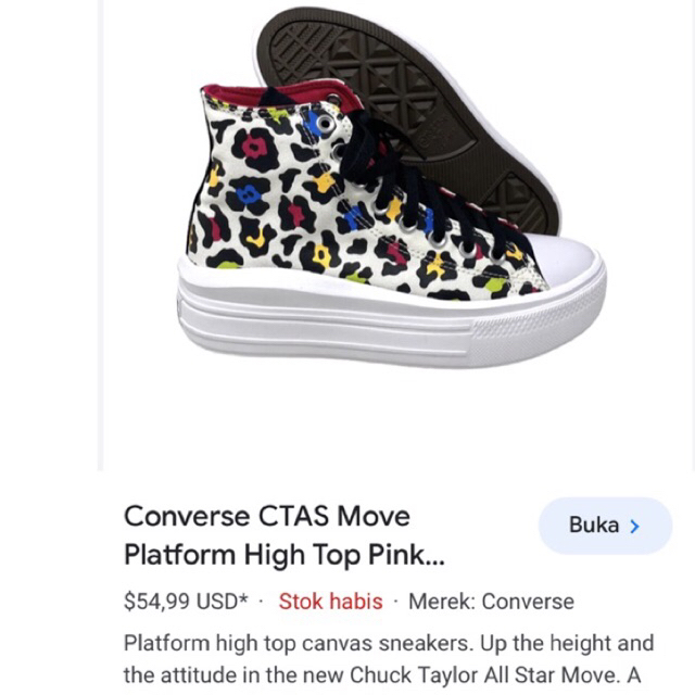CONVERSE CTAS MOVE PLATFORM HIGH TOP PINK