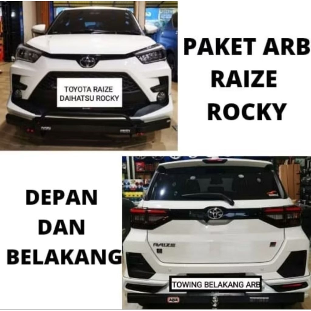 PAKET TANDUK+TOWING ARB MOBIL RAIZE/ROCKY