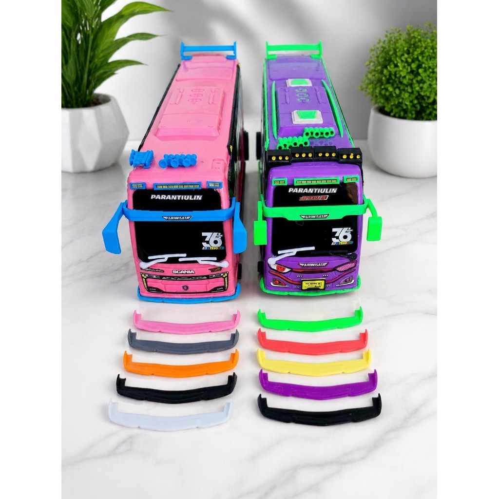 Winglet Miniatur Bus Plastik Aksesoris Miniatur Bus RKC Lama