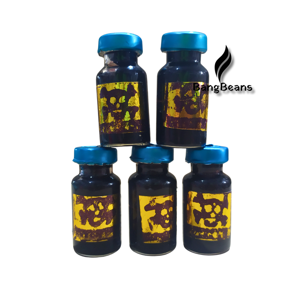 Menyan Madat Hitam Turki Botol Cap Tengkorak (5 Botol) 6ml