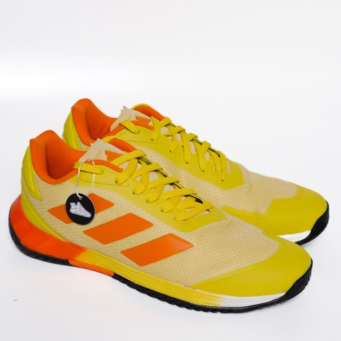 New Product Sepatu Tenis Padel Badminton Pria Adidas Velocity Grand Yellow Men Shoes