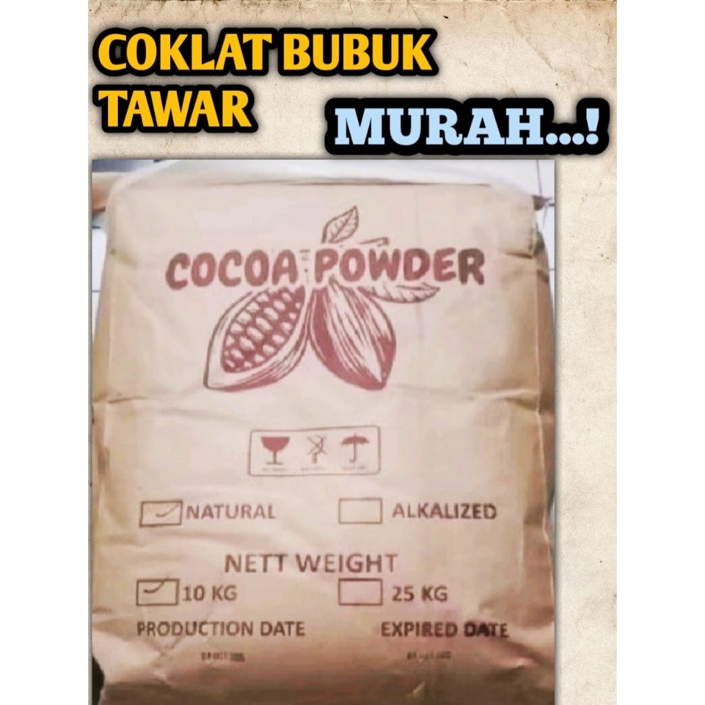 1 BAL = 10KG COKLAT BUBUK TAWAR / COKLAT BUBUK PAHIT / COKLAT BUBUK BERKUALITAS