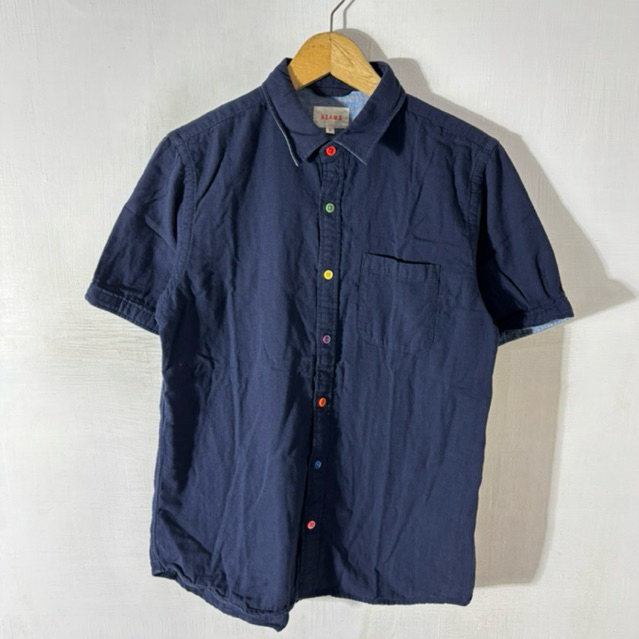 KEMEJA PENDEK BEAMS NAVY