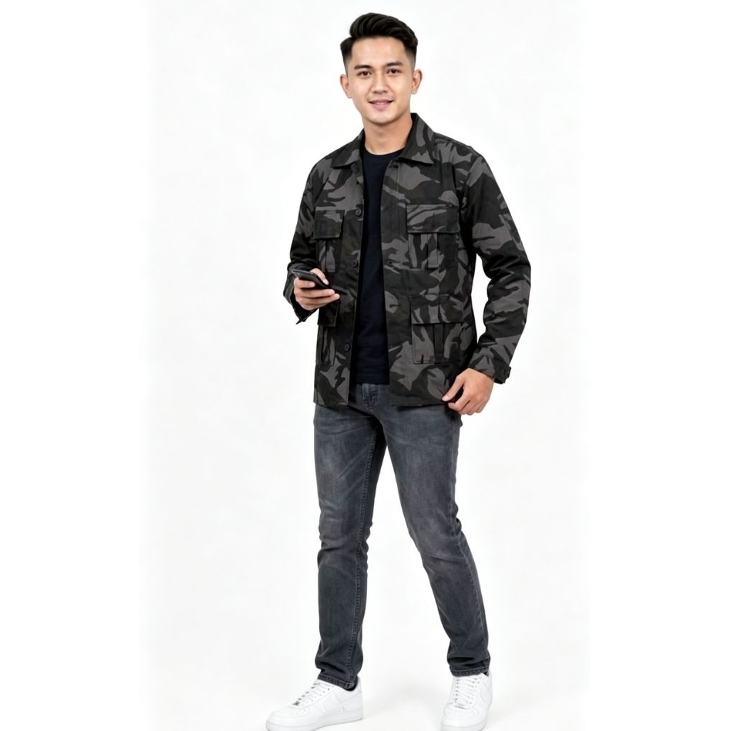 Jaket Army Pria | Jaket Loreng Premium /Jaket Army Pria Dewasa