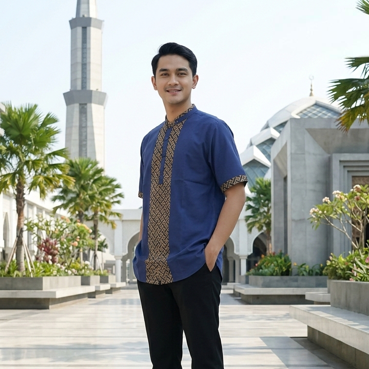 Baju Koko Pria Dewasa Lengan Pendek Jumbo Premium XXL