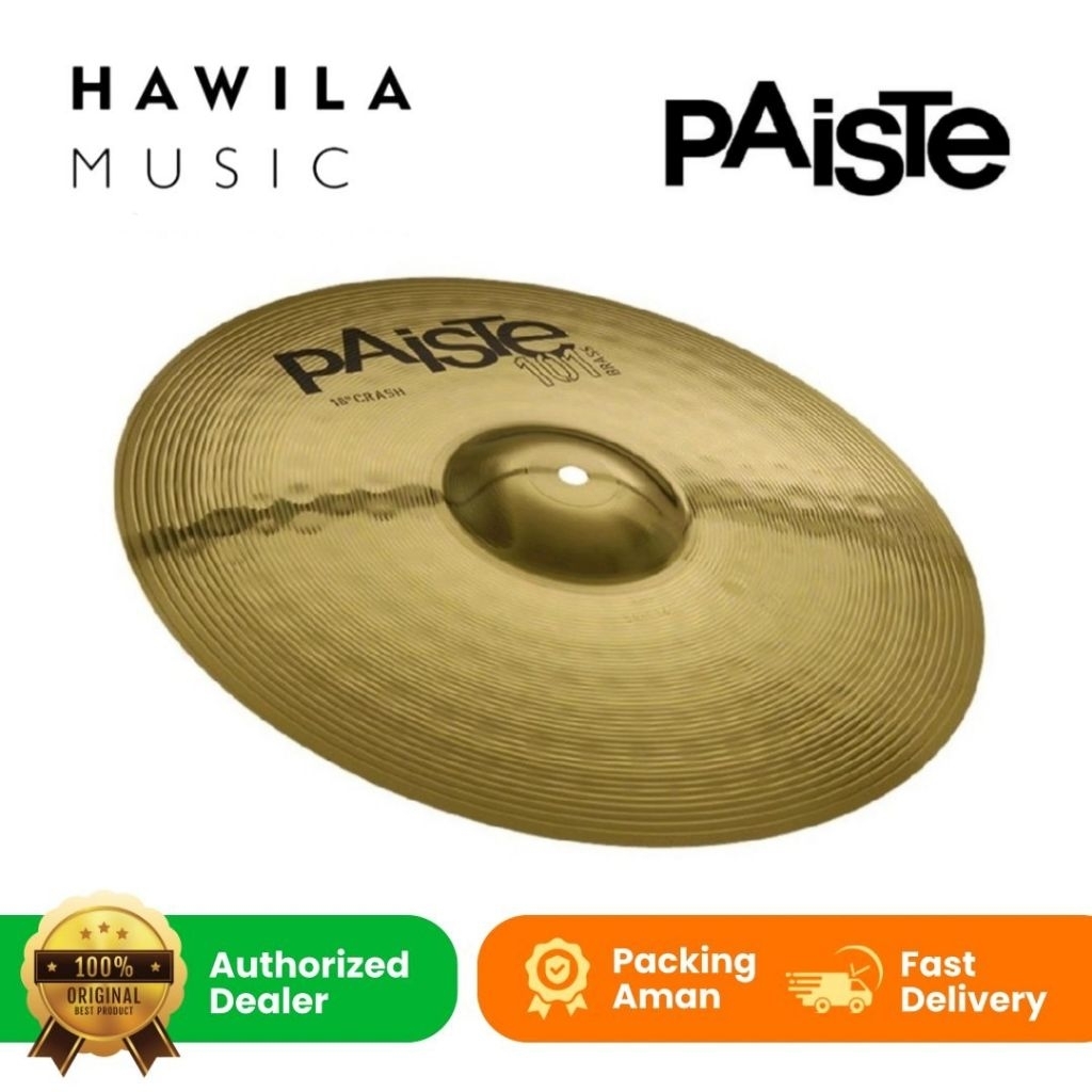 Cymbal Paiste 101 Brass Crash 16in Drum Cymbal Paiste 16inch Crash