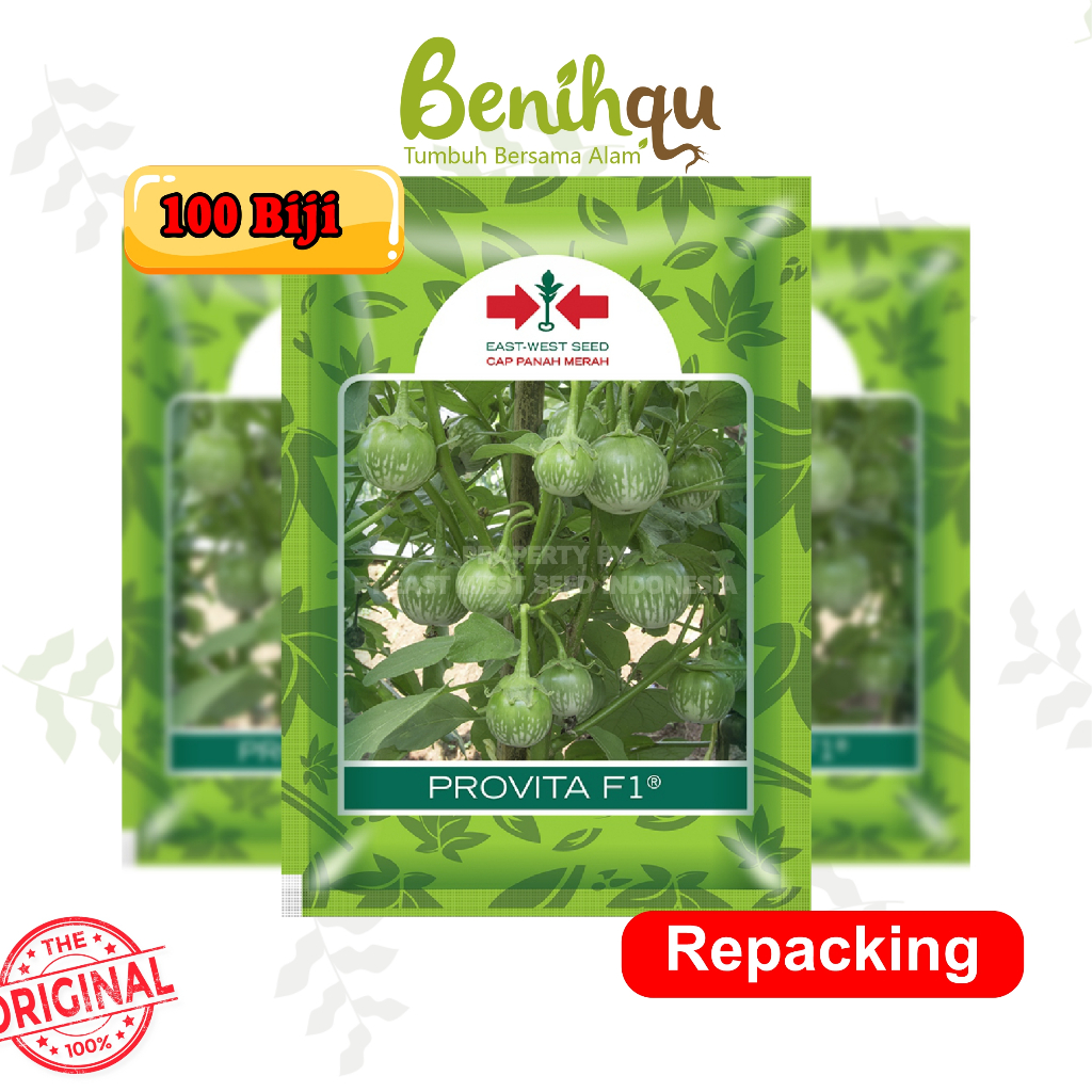 Benih Terong Lalap Provita 100 butir Repacking - cap panah merah