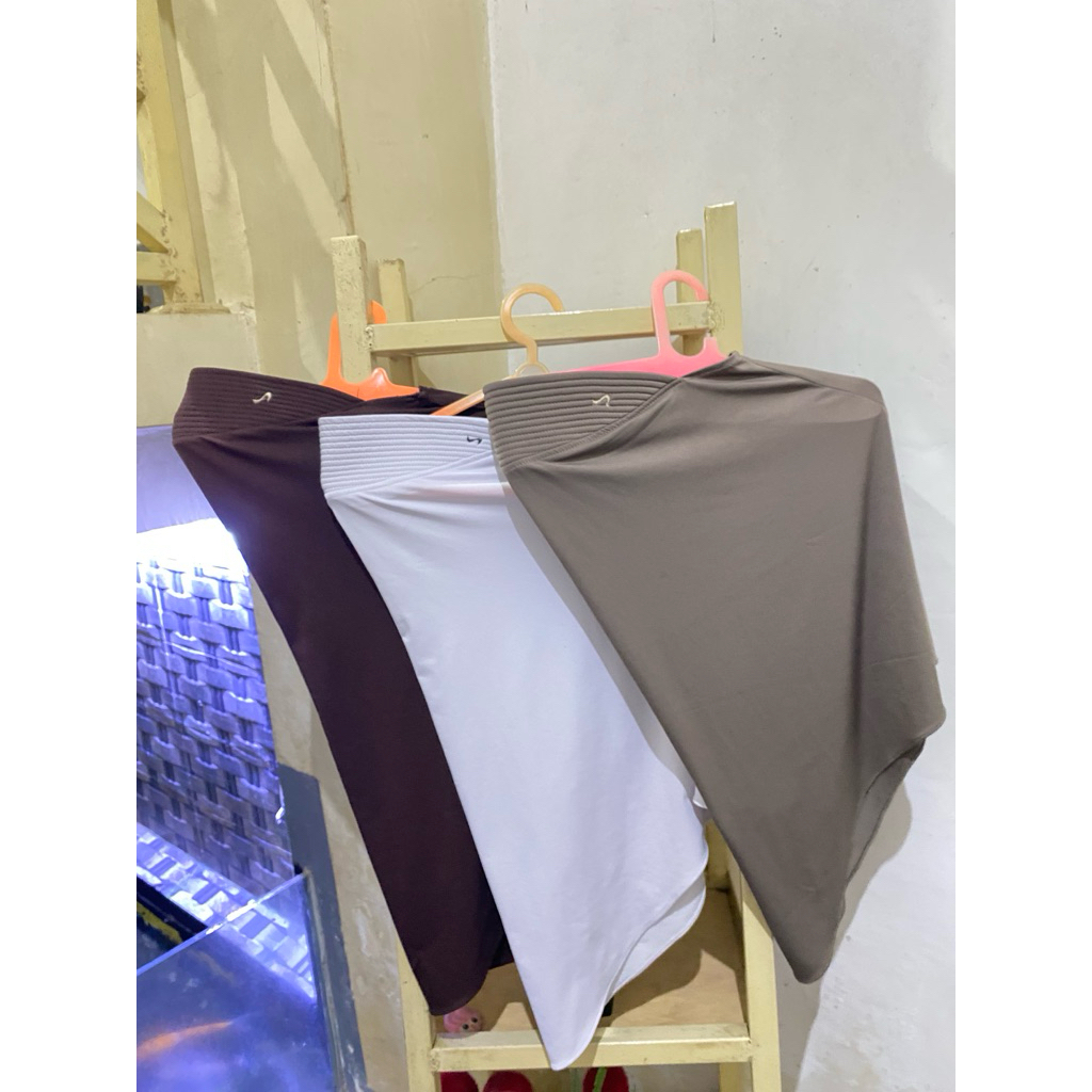 Kerudung Hamidah Bergo Ukuran S 3 Pcs |Preloved