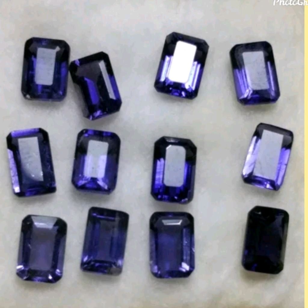 natural batu iolite 12pcs