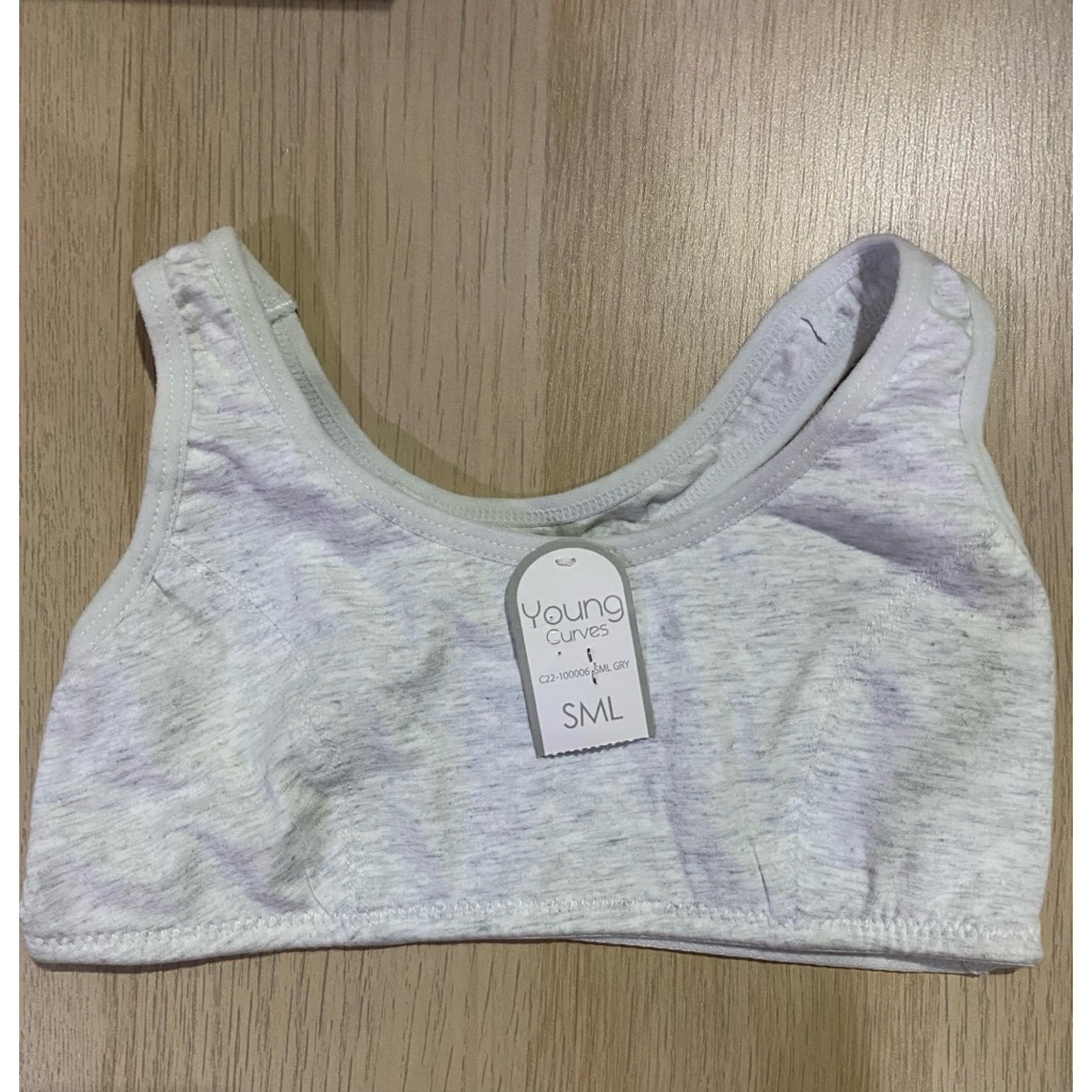 JUNIOR VEST YOUNG CURVES BY YOUNG HEARTS BRALETTE MINISET ANAK DAN REMAJA PEREMPUAN SIZE S