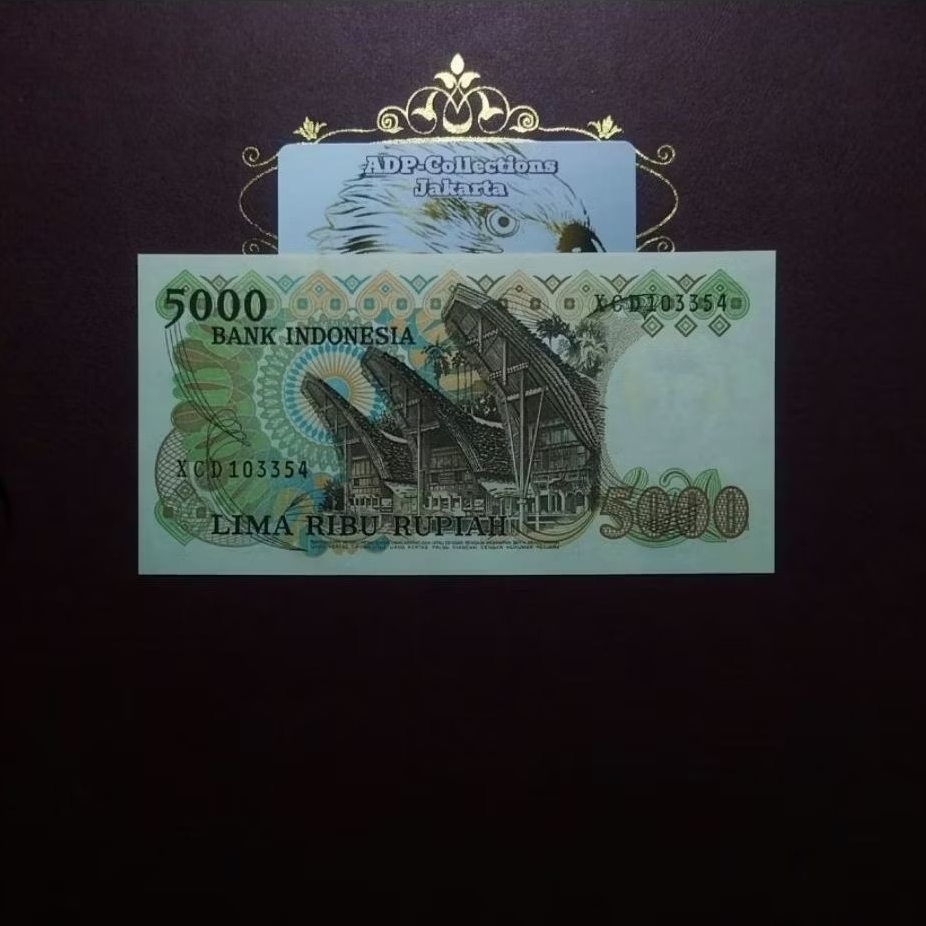 Uang Kuno 5000 Asah Intan 1980 Seri X