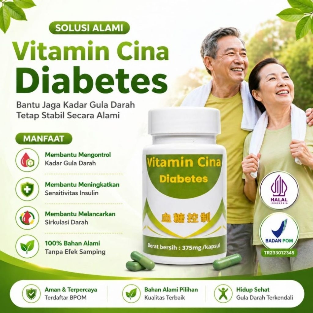 Vitamin Cina Herbal Alami untuk Menurunkan dan Menyembuhkan Diabetes
