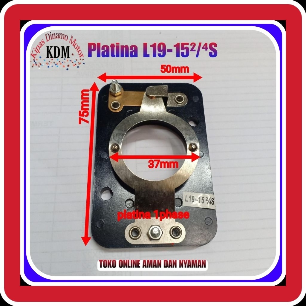 Platina  Kotak L19-15²/4S Platina Electro Motor-Platina Dinamo 1Phase
