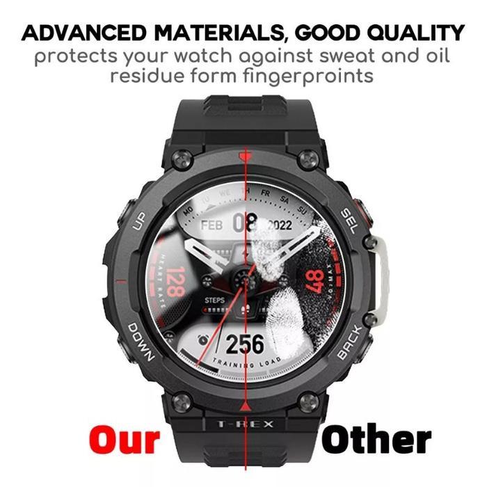 NAT - Hydrogel Amazfit T-Rex/T-Rex Pro/T-Rex 2 Screen Protector - Matte, T-Rex Pro