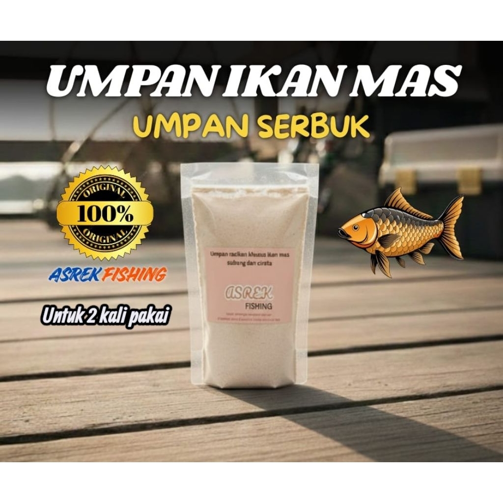 umpan ikan mas asrek fishing/umpan ikan mas/umpan lomba/umpan ikan mas ampuh/umpan jadi ikan mas