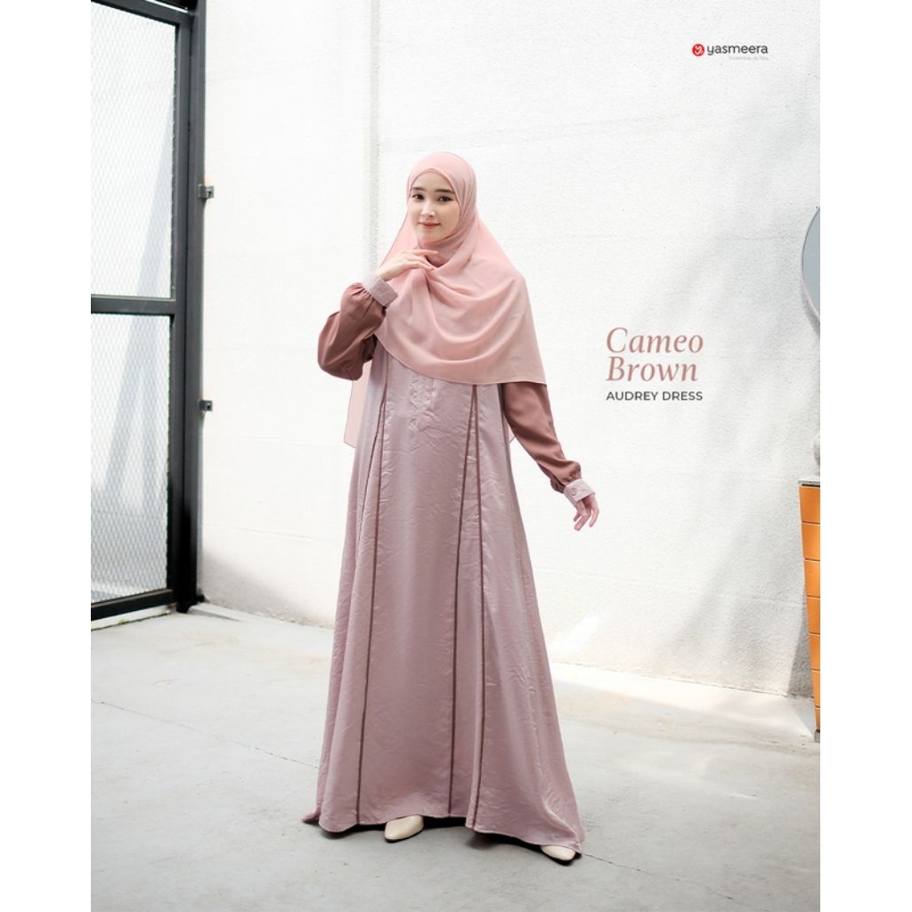 DRESS AUDREY GAMIS WANITA MUSLIMAH TERBARU GAMIS KEKINIAN