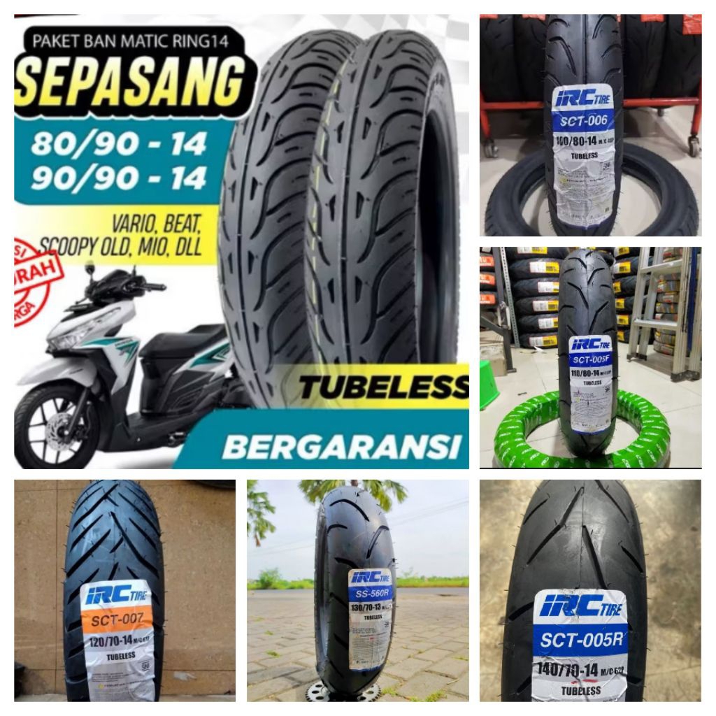 Ban Luar Matic Beat Mio Scoopy Vario Aerox Nmax Pcx150 Pcx160 Depan Belakang Federal Irc dll
