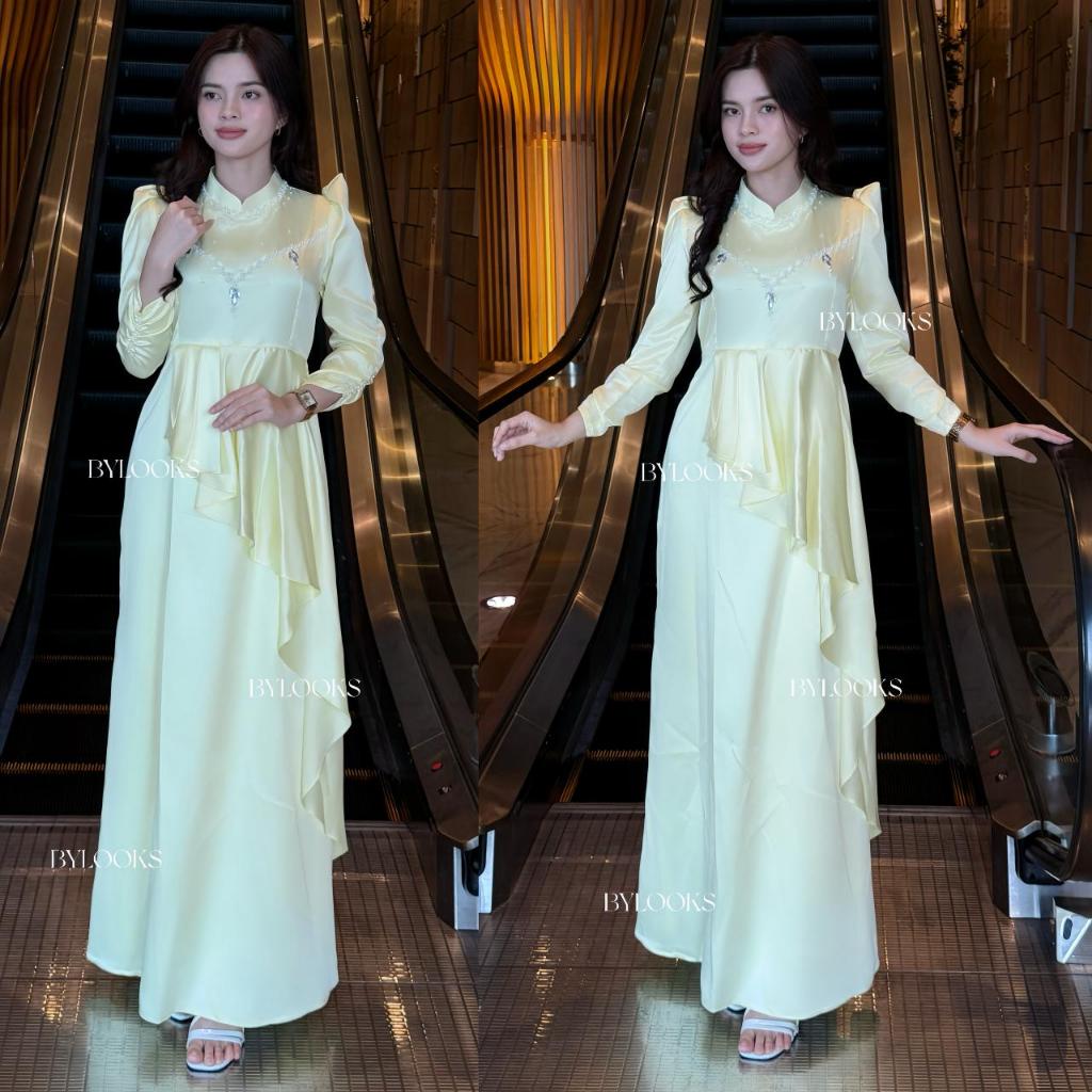 Celline Slimfit Dress - Dress baju kondangan pesta slimfit dress satin mermress viral pesta / kondan