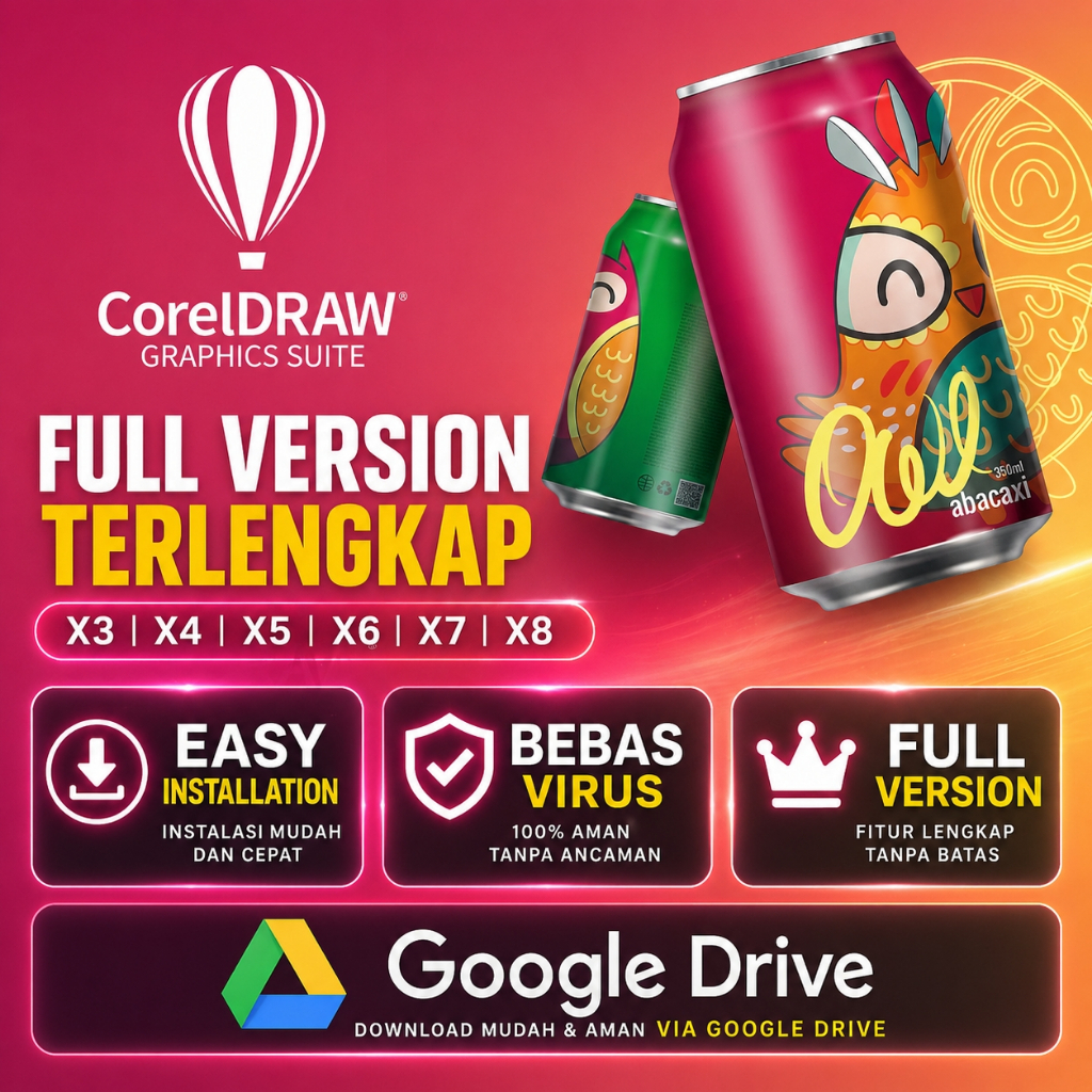 CorelDRAW X3 X4 X5 X6 X7 X8 - Full License