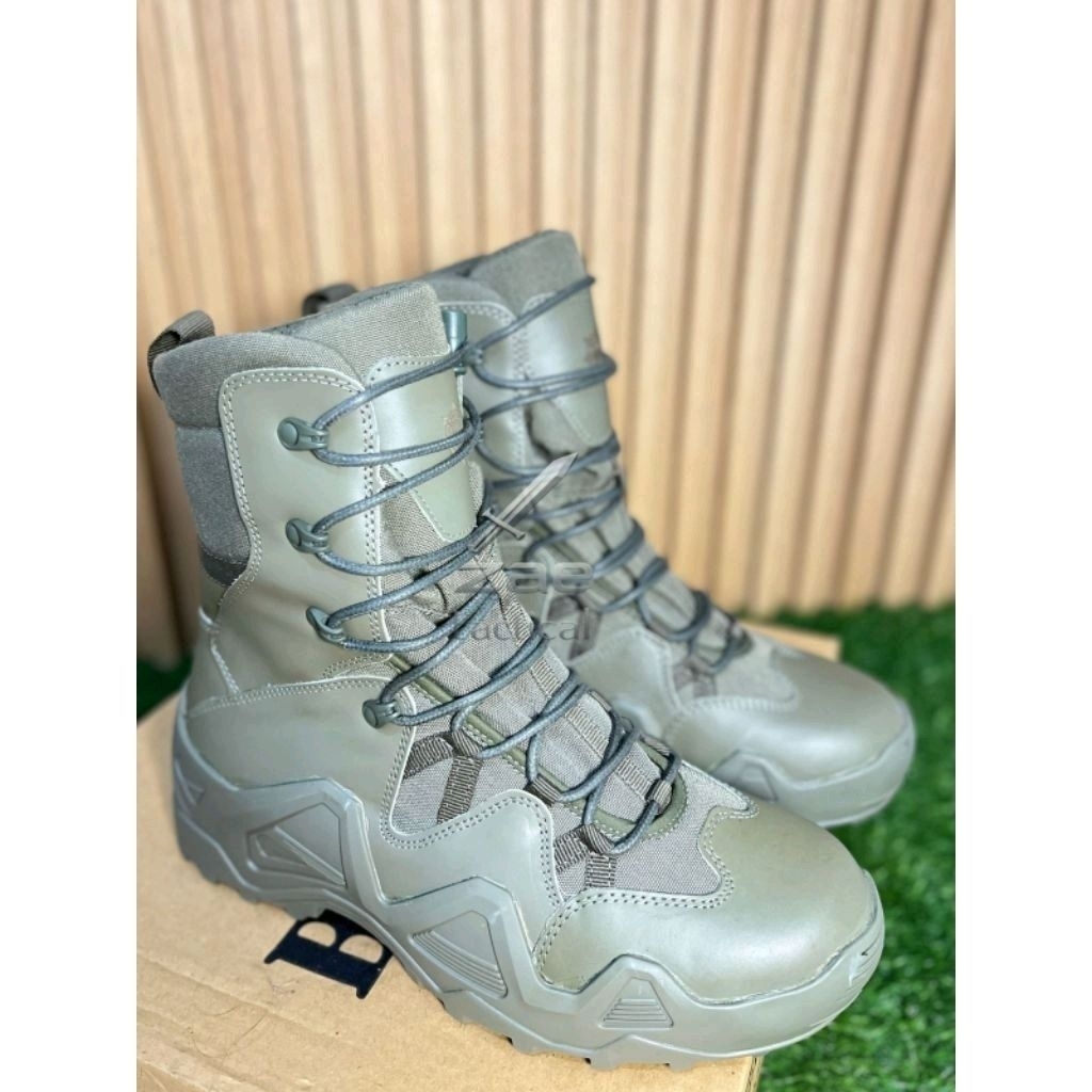 Sepatu PDL Hijau Brimob Model LOWA Terbaru 2025 Tactical Boots Hijau Original