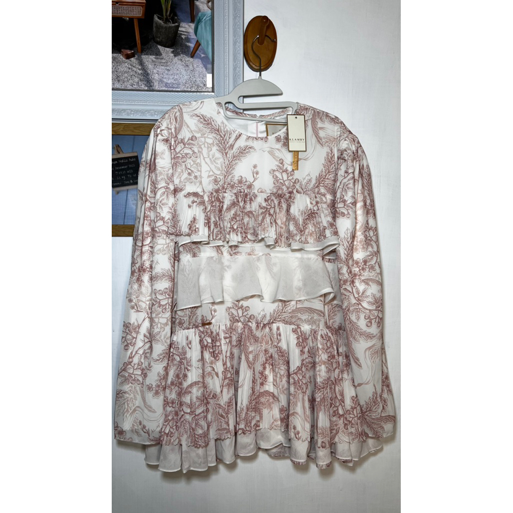 (BARU) (NEW) WEARING KLAMBY RUBY BLOUSE SIZE XXL