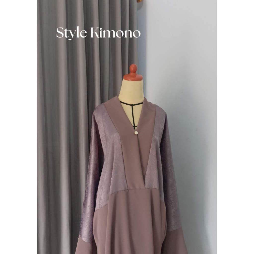 Mukena Abaya Sholat Style Kimono