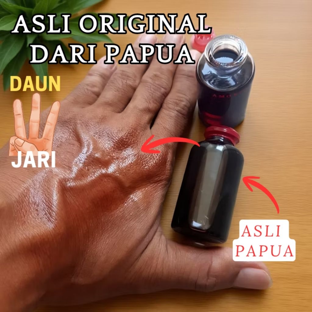 Daun tiga jari minyak extrasi asli dari papua