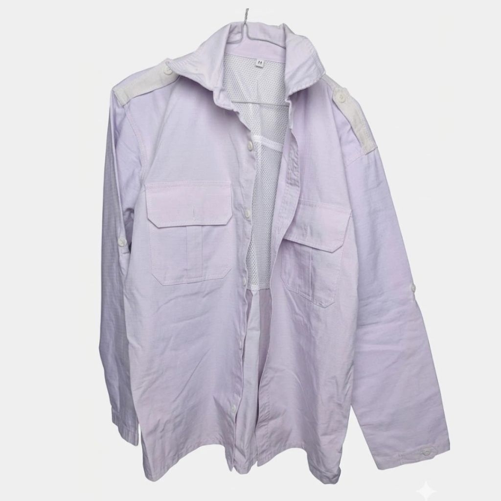 preloved baju pdh polos putih
