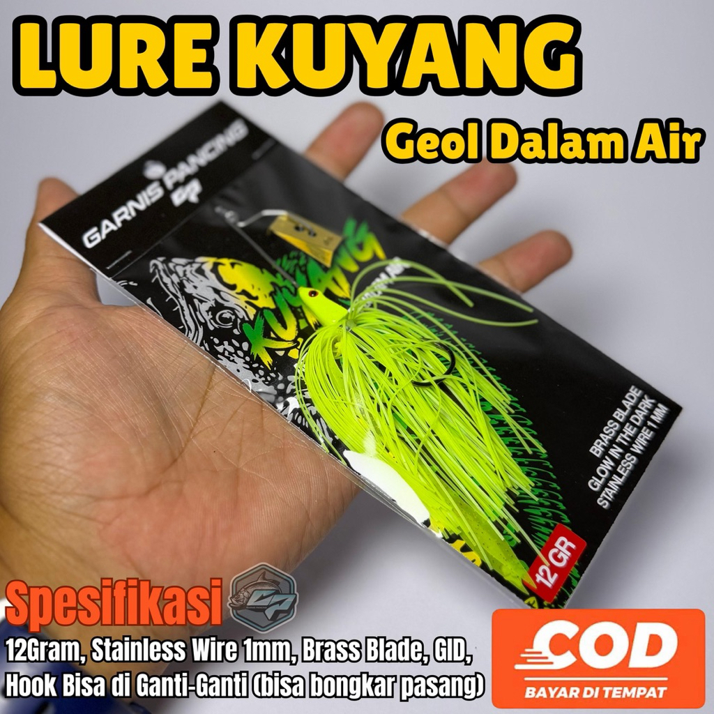 SPINNER GEOL DALAM AIR UMPAN CASTING TOMAN & GABUS LURE KUYANG GARNIS PANCING