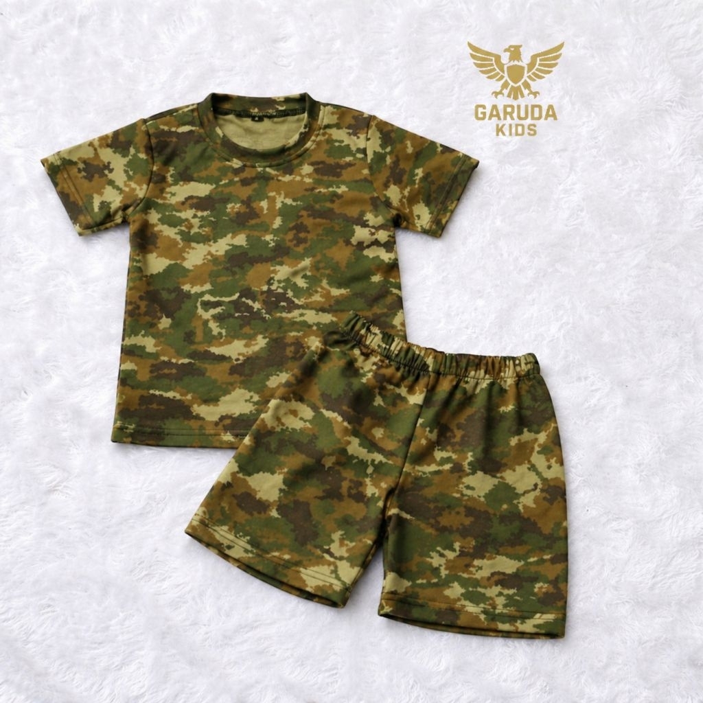 Setelan Anak Loreng Terbaru Sage Green Malvinas
