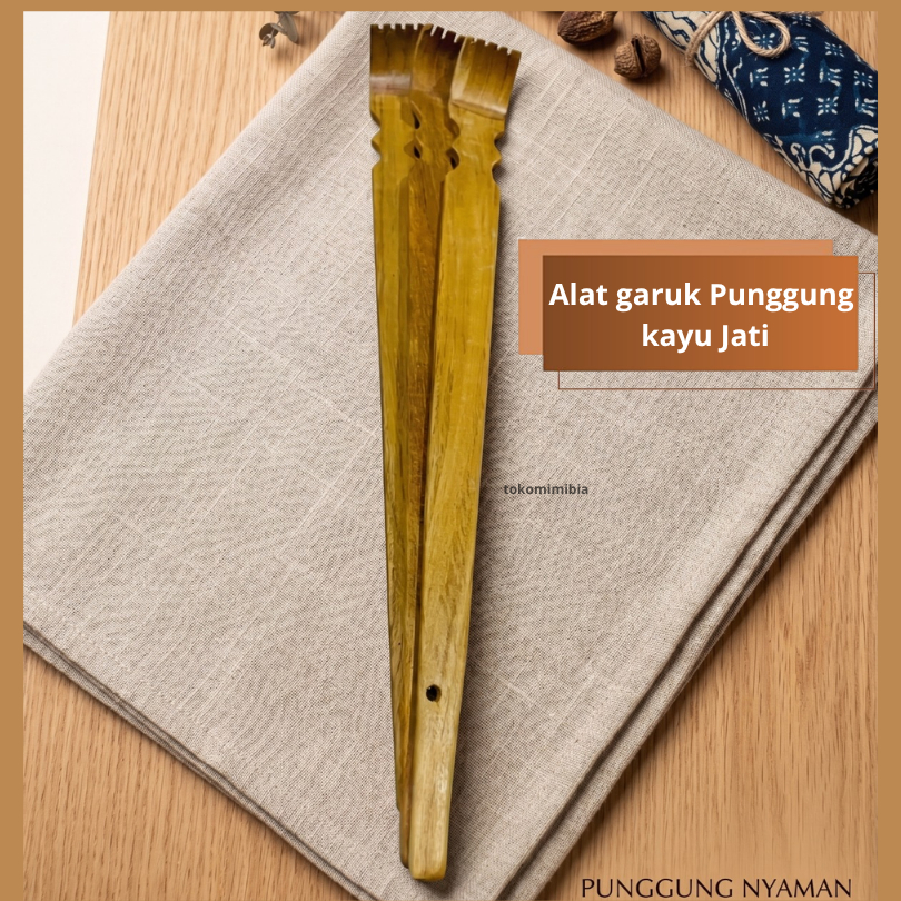 Garukan Punggung Kayu Jati Berkualitas Penggaruk Punggung Bagus
