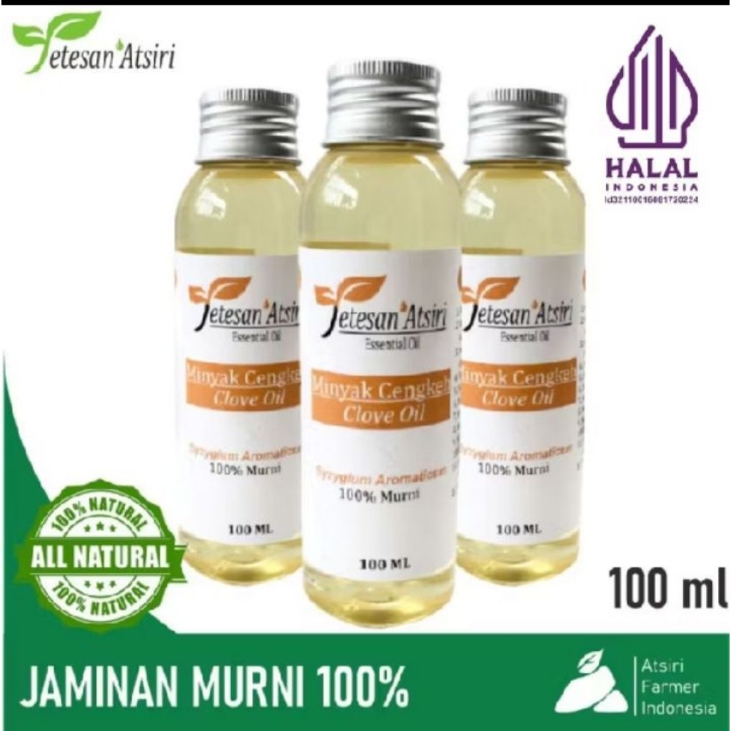 Minyak Atsiri Cengkeh Murni 100 ml Minyak Cengkeh 100% Murni
