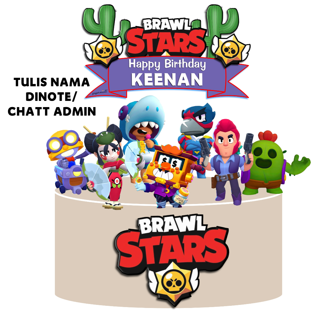 CAKE TOPPER BRAWL STARS