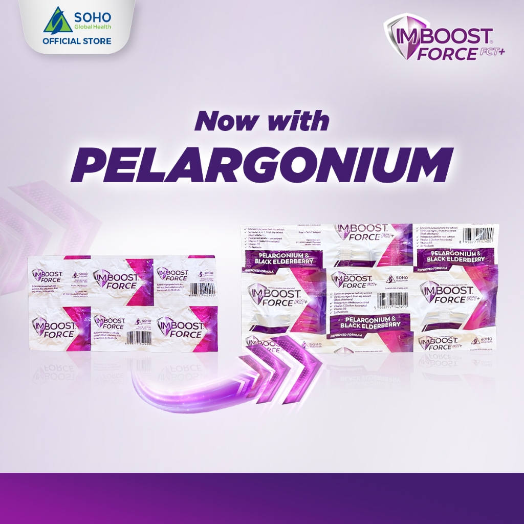 [ NEW IMPROVED FORMULA ] IMBOOST FORCE FCT+ Suplemen Daya Tahan Tubuh / Multivitamin 1 Strip @10 Kap